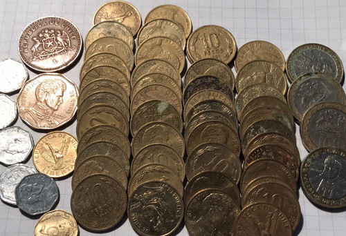 Lot pieces monnaie pesos - pieces,