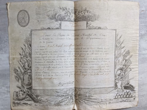 Brevet sur vélin - vélin, du