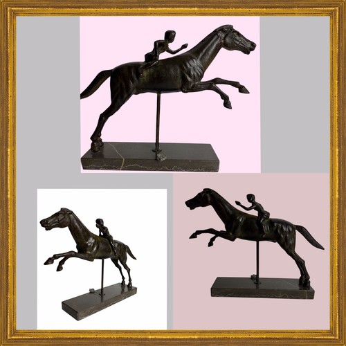 Statue jockey de - du,