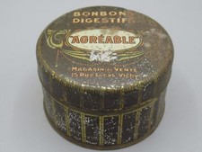 Boîte métal ronde Bonbons Digestifs - Source agréable