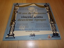 Disque vinyle 33t / 30cm – Vincent Scotto - 50 ans de chansons deuxième époque