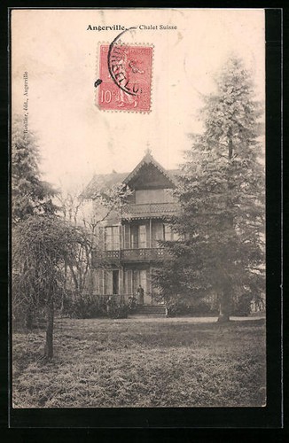 Cpa angerville chalet suisse - angerville,,