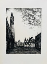 Bernard GANTNER - "Venise" - 1962 - Eau-forte originale signée - I