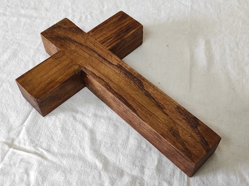 Ancien crucifix croix bois - ancien,