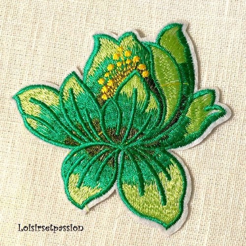 écusson patch fleur - Écusson, de