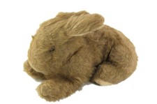 Peluche doudou lapin marron