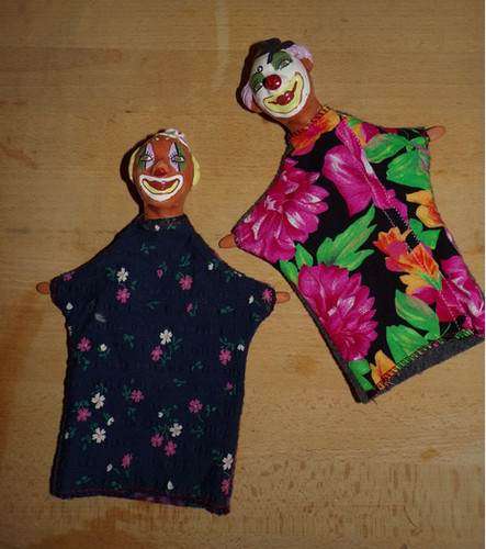Marionnettes ancienne clown - ancienne,