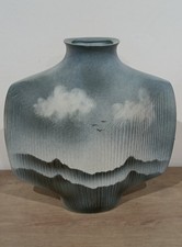 Grand Vase Yves Mohy Pour Virebent Année 1970