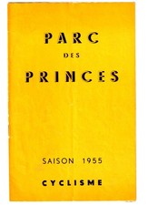 Programme du PARC DES PRINCES Match COPPI-BOBET du 3 juillet 1955