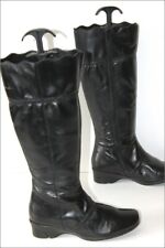 ARCUS Bottes Cuir Noir doublées Cuir Petits Talons T 35 TBE