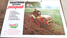 Catalogue, Brochure, Prospectus  Tracteurs PASQUALI   - Minitracteurs agricoles