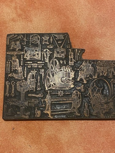 Plaque imprimerie ancienne - d’imprimerie,
