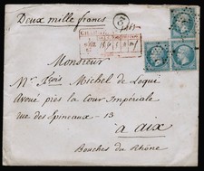 Lettre rare avec équerre de 3