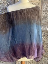 Chemise blouse M voile Soie