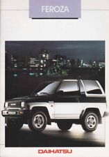 Catalogue Brochure Daihatsu Feroza 11/1988 Belgique en français