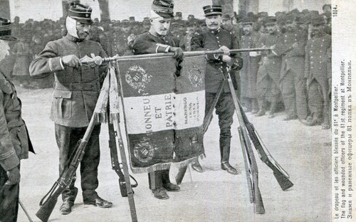 Carte militaire drapeau - militaire, et