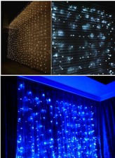 Été Vente Sûr Voltage 200LED/300LED Fairy Principal Alimenté Fenêtre Rideau Feu