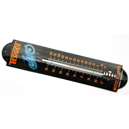 Thermomètre émaillé bombé