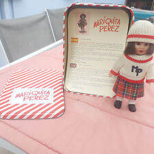 Poupée Ancienne Mariquita Perez,avec Sa Boite En Fer