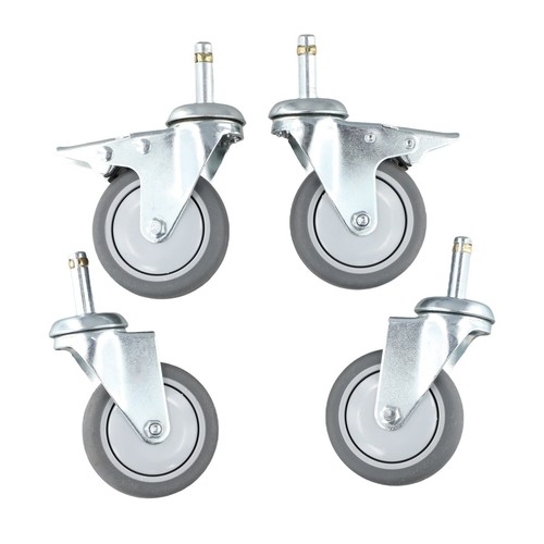 Roulettes tige pivotante 3 - roulettes, à
