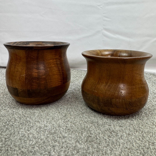 Handmade wood bowls curved - wood,