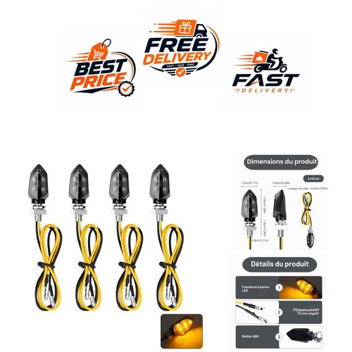 Clignotants moto led 12v - clignotants,
