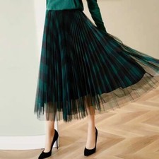 Femmes Carreaux Écossais Jupe