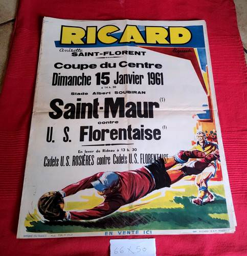 Ancienne authentique affiche - ancienne,