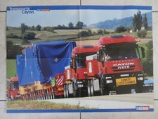 POSTER CAMION IVECO TPS CAYON Convoi Exceptionnel  55 x 42 cm