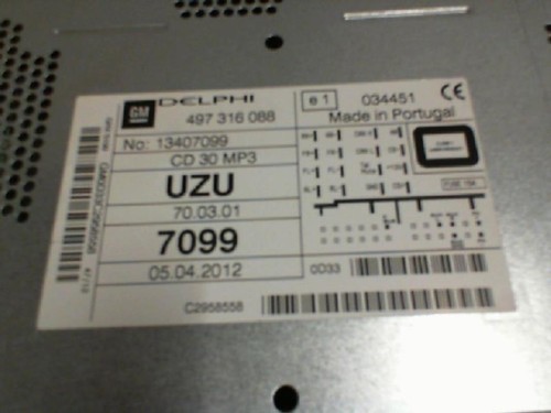 Autoradio origine opel corsa - autoradio,