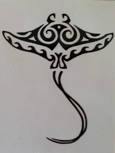 Sticker autocollant raie