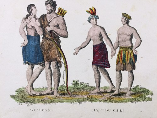 Rare gravure chili 1825 - gravure,