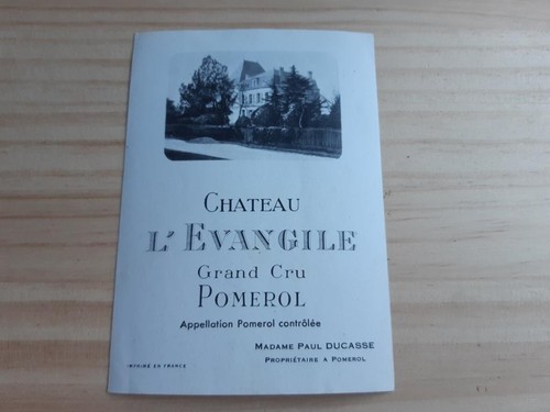 étiquette vin ancienne