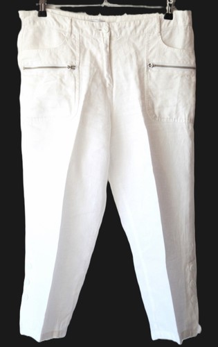 Pantalon femme couleur blanc