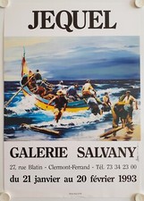 Affiche JEQUEL 1993 Exposition Galerie Salvany - Clermont-Ferrand