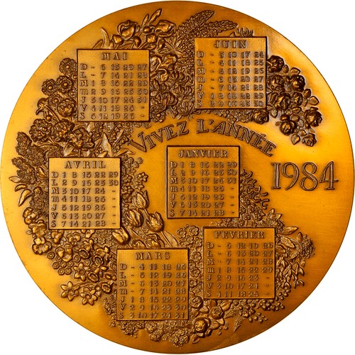 France médaille calendrier - médaille,,