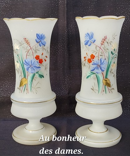 Paire vases anciens en - paire,