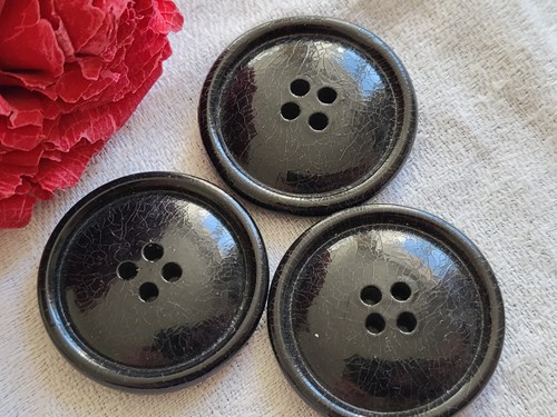 Trio gros boutons bois - gros, en