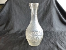 ANCIENNE CARAFE PUBLICITAIRE EN VERRE GRANITE POUR LE SODA MEPHISTO