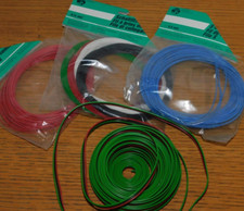 LOT ROULEAU CABLE cablage FIL de SONNERIE SONNETTE 0.6-14mm A COURANT FAIBLE