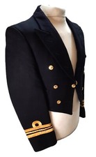 Marine Mess Veste Lieutenant Commandant Rang Boucles Britannique Officiers Robe
