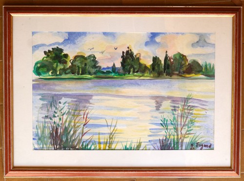 Tableau aquarelle gérard - aquarelle, de