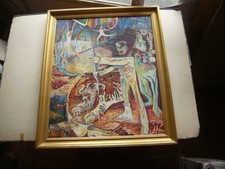 SUPERBE TRAVAIL CUBISME SUR LE CIRQUE SIGNE ??