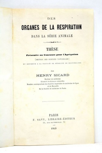 Livre ancien sicard des - ancien,
