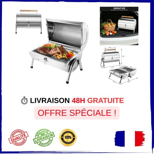 Barbecue portable charbon - 2, en