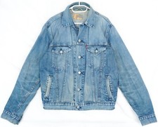 Veste en jean camionneur bleu
