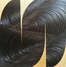 Peinture, tableau, huile sur toile, abstrait, format 30/30 cm 2025