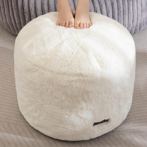 Pouf stuffed ottoman round - pouf,