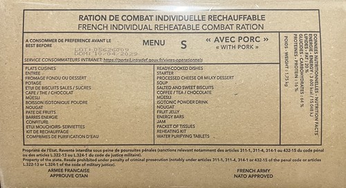 Rations combat armée - rations,