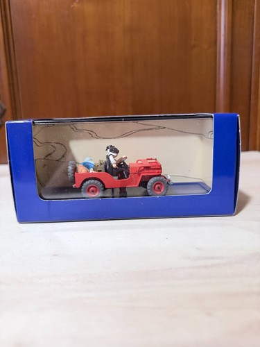 Voiture tintin jeep rouge - voiture,